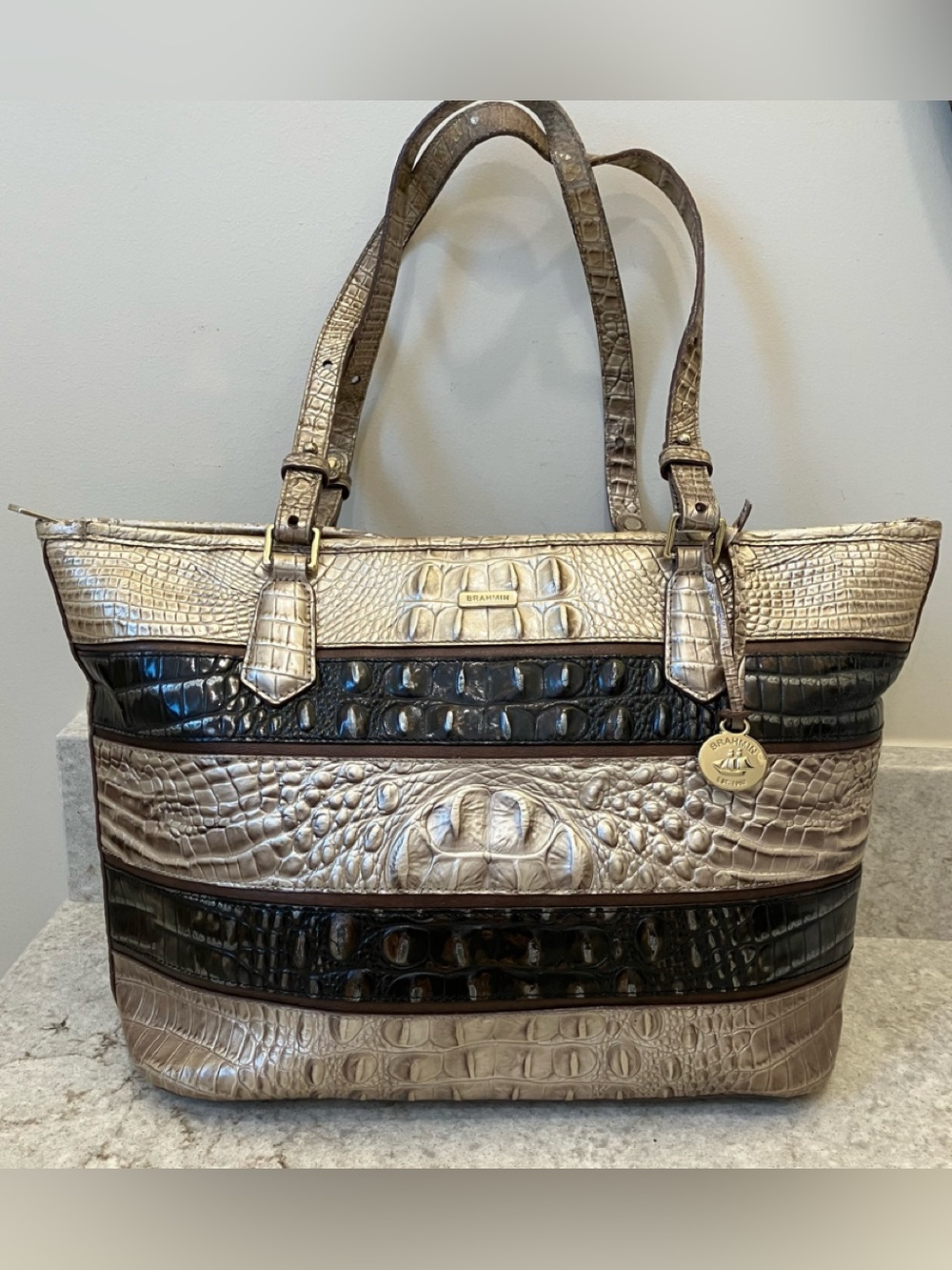 BRAHMIN CHARDONNAY SIENNE TOTE
